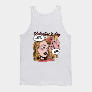 Comic style Valentine day art Tank Top